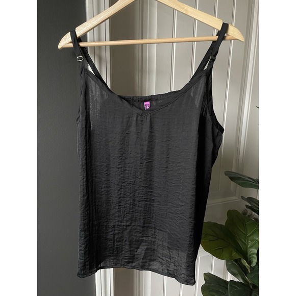 Adore Me Tops - Adore Me Bethany Tank Camisole Black XL 100% Polyester Adjustable Straps Pajama